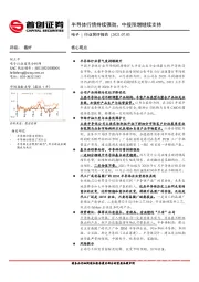 电子行业简评报告：半导体行情持续强劲，中报预增继续支持