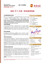 创新药行业周报：2021年7月第一周创新药周报