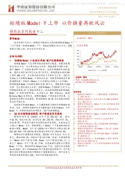 汽车：特斯拉系列报告十二-标续版Model Y上市 以价换量再掀风云