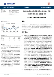 医药生物行业事件点评报告：新政加速推动头部原创新药企业崛起，中国CXO行业产业地位独树一帜