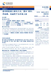基础化工行业周报：看好新能源上游化工品，聚合MDI、草铵膦、纯碱等产品价格上涨
