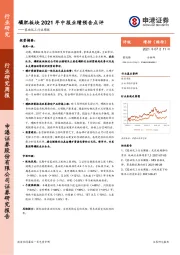 基础化工行业周报：磷肥板块2021年中报业绩预告点评