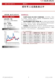 国防军工近期数据点评