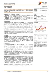 轻工制造行业研究周报:21H1全国家具零售额同比+30%,全国碳交易市场开启