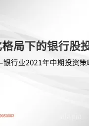 银行业2021年中期投资策略：分化格局下的银行股投资