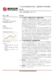 汽车行业简评报告：7月上旬产销同比压力仍大，逢低布局下半年供给改善大势