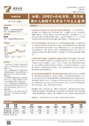 油服：OPEC+分歧消除，国内继续加大勘探开发将成十四五主基调