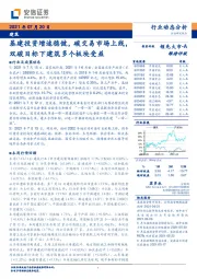 基建投资增速稳健，碳交易市场上线，双碳目标下建筑多个板块受益