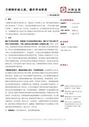 有色金属点评：不锈钢价格大涨，镍价再创新高