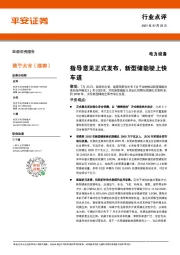 电力设备行业点评：指导意见正式发布，新型储能驶上快车道