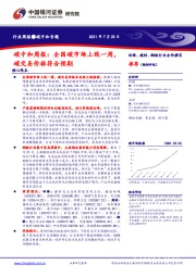碳中和周报：全国碳市场上线一周，碳交易价格符合预期