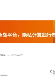 计算机行业专题报告：安恒数据安全岛平台：隐私计算践行者