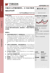 电子行业周观点：车载显示出货量持续增长，Q3 DRAM价格涨幅或有所收窄