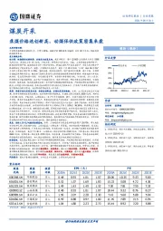 煤炭开采行业周报：焦煤价格迭创新高，动煤保供政策密集来袭