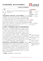 有色金属上半年运行数据点评：有色金属价格普涨，建议关注细分领域机会