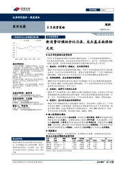 家用电器8月投资策略：新消费回调性价比凸显，龙头基本面强韧无忧