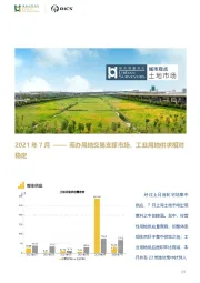 房地产行业2021年7月：商办用地交易支撑市场，工业用地供求相对稳定