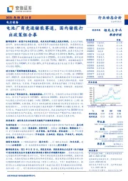 电力设备：电池厂商竞逐储能赛道，国内储能打出政策组合拳