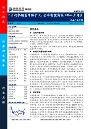 机械行业月报：7月挖机销量降幅扩大，全年有望实现10%以上增长