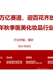 2021年秋季医美化妆品行业投资策略：新万亿赛道，迎百花齐放