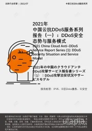 2021年中国云抗DDOS服务系列报告（一）：DDOS安全态势与服务模式