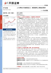 电气设备行业周报:三大弹性方向继续发力,短期重视上游端的涨价