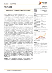 有色金属:锂盐强势上行,阶梯电价有望助力铝价创新高
