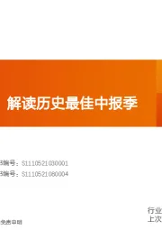 银行半年报综述：解读历史最佳中报季