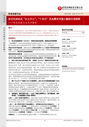 风电设备行业点评报告:老旧风场试点“以大代小”;“十四五”风电需求有望大幅超市场预期