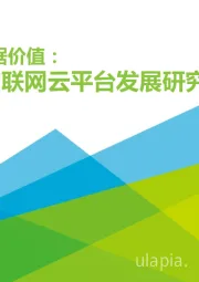 汇聚数据价值：中国物联网云平台发展研究报告