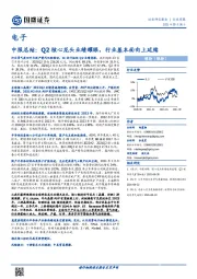 电子：中报总结：Q2核心龙头业绩耀眼，行业基本面向上延续