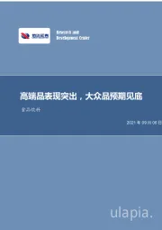 食品饮料：高端品表现突出，大众品预期见底