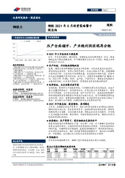 钢铁2021年9月投资策略暨中报总结:压产全面铺开,产业链利润实现再分配