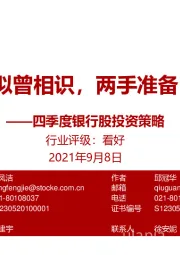四季度银行股投资策略:似曾相识,两手准备