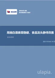 食品饮料行业周报：高端白酒表现稳健，食品龙头静待改善