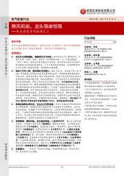 电气设备行业风光深度系列报告之2:乘风而起,龙头强者恒强