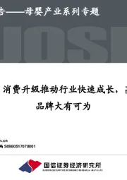 母婴产业系列专题：母婴洗护：消费升级推动行业快速成长，高品质国产品牌大有可为