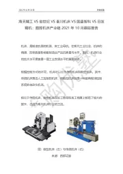 数控机床产业链2021年10月跟踪报告：海天精工VS创世纪VS秦川机床VS国盛智科VS日发精机