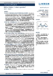 电子行业研究报告:IDM or Fabless, is that a question?