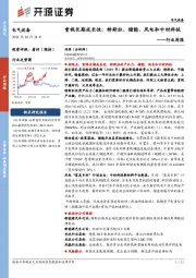 电气设备行业周报：重视长期成长性：特斯拉、储能、风电和中材科技