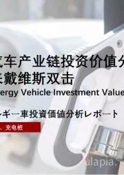 2021年中国新能源汽车产业链投资价值分析报告：新能源车迎来戴维斯双击