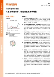 电力行业动态跟踪报告：火电业绩将改善，新能源发电继续增长