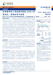 医药整体前三季度增长较快,但单三季度承压,结构性景气延续