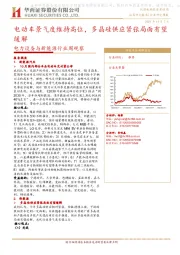 电力设备与新能源行业周观察：电动车景气度维持高位，多晶硅供应紧张局面有望缓解