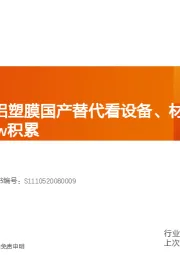 电气设备行业深度研究：复盘海外，铝塑膜国产替代看设备、材料国产化和Know-how积累