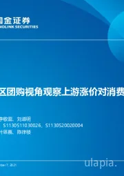 消费行业：从社区团购视角观察上游涨价对消费传导影响