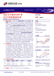 电子行业周报：21Q3电子重仓比例下滑 电子元件配置热度升温