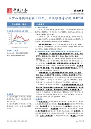休闲服务行业月报：国货品牌摘得彩妆TOP3，珀莱雅跻身护肤TOP10