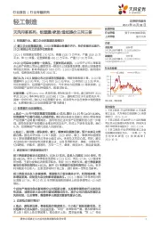 轻工制造:天风问答系列:铝塑膜/家居/造纸提价三问三答