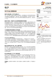 电子行业三季报总结
